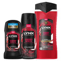 Lynx Cherry Spritz Bundle: Deodorant Spray, Stick & Body Wash â€“ 72h Odour Protection, Aluminium-Free (Codes: 64769704, 64845601, 64825073)