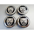 Jaguar Growler Alloy Wheel Centre Caps - Black
