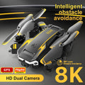 8K HD Drone Dual Camera WIFI FPV GPS Foldable Selfie RC Quadcopter G6