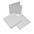 Craft UK 1064 7 x 7 inch Card and Envelope pack of 25 - White