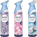 Febreze Air Mist Air Freshener Spray odour Eliminator Home & Office Fragrances - Cotton Fresh - Lavender - Blossom & Breeze - 185ml - Box of 3