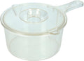 KitchenCraft Microwave Saucepan and Lid, BPA-Free Plastic Microwave Saucepan, 9 ml, Transparent