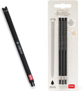 Legami - Erasable Gel Pen, Ball on the End to Remove Ink without Consuming the Paper - Black Thermal Sensitive Ink, Tip Diameter 0.7 mm - Cats Theme