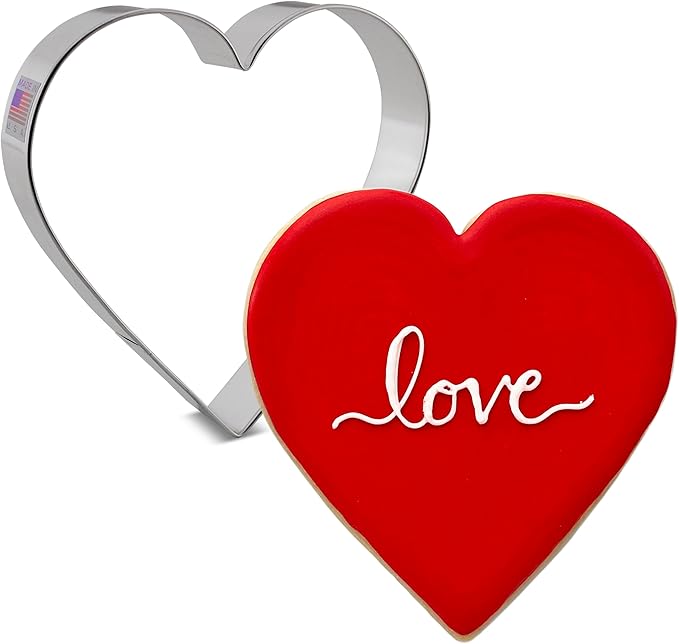 Extra Large Heart Premium Cookie Cutter 12.7 cm, Made by Ann Clark