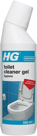 HG Toilet Cleaner Gel, Super Powerful Hygienic Toilet Limescale Remover & Loo Cleaner, Heavy Duty Toilet Descaler & Stain Remover, WC Cleaner & Bathroom Cleaner Formula - 500ml