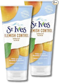 ST. Ives Blemish Control Apricot Scrub, 150 ml, Pack of 2 - Deep Cleansing, Exfoliating Formula with 100% Natural Exfoliants for Clearer, Radiant Skin and Effective Blemish Control