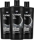 Lynx Shower Gel 12 Hours of Long Lasting Refreshing Fragrance Body Wash with Plant-Based Moisturisers for Men XXXL Size Body Cleanser for Naturally Soft Skin, 700ml (Black, Buy 3)
