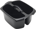 Addis 516932 Utility Cleaning Caddy with Twin Compartment and Handle, Black, 32 x 38.5 x 20 cm