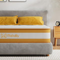 Double Mattresses 10 Inch Hybrid Memory Foam Mattress 4FT6, 7 Zone Orthopedic Double Mattress, Pocket Spring Medium Firm Breathable Soft Fabric, with Motion Isolation, with OEKO TEX(135x190x25cm)