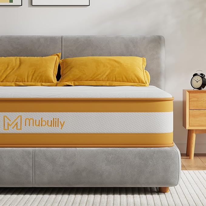 Double Mattresses 10 Inch Hybrid Memory Foam Mattress 4FT6, 7 Zone Orthopedic Double Mattress, Pocket Spring Medium Firm Breathable Soft Fabric, with Motion Isolation, with OEKO TEX(135x190x25cm)
