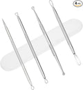 Blackhead Tool Kit, Stainless Steel Spot Treatment Tools for Acne, Pimples, Whiteheads - Pimple Popper Tool Kit, Whitehead Removal