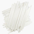 100 Count 6 INCH White Paper Lollipop Sticks,Cake Pop Sticks,Sucker Sticks for Cookies,Rainbow Candy,Chocolate,Cake Topper(Dia 4mm)