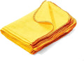 10x Yellow Dusters Cotton Cleaning Cloths Polishing Cloth Dusting Towel Multi-Purpose Duster Cloth Washable Reusable Car Duster For Dusting Polishing Cleaning Kitchen Essentials (pack of 10 )