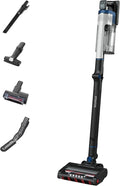 Shark Stratos Cordless Pet Pro Stick Vacuum Cleaner with Anti Hair Wrap Plus, Clean Sense IQ, DuoClean, 60min Run-Time, Removable Battery, 4 Attachments, Anti-Allergen, White/Navy IZ402UKTSB