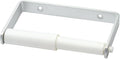Merriway BH02037 Toilet Paper Roll Holder Aluminium with White Roller Fitting