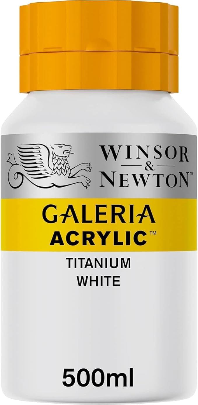Winsor & Newton, Galeria Acrylic, Titanium White, 500ml