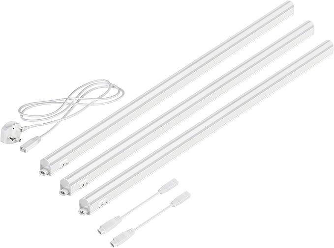 Parlat LED Under-Cabinet luminaires Rigel, Each 87.3cm, Each 1002lm, Warm-White, Set of 3, BS[Energy Class F]