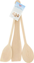 Tala Set of 3 Wooden Cooking Utensils - Wooden Spatulas for Cooking, Spoon & Scraper Spoon - Heat Resistant, Easy to Use, Easy to Clean - Bakeware Accessories - Set of 3