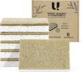 6 Pack Eco Sponges Washing Up - Biodegradable Washing Up Sponge - Durable Natural Dish Sponge with Non-scratch Scouring Pads