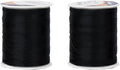 Korbond 320m Sewing Thread –2 x 160m Spools - Black Polyester – Hand and Machine Sewing
