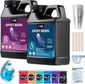 LET'S RESIN Casting Epoxy Resin Kit, 1L Crystal Clear & Bubble Free Epoxy Resin and Hardener, High Gloss Resin Kit for DIY Art, Mould Casting, Wood, Jewellery Making, Coasters, Table Top