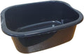 11 Litres Washing Up Bowl Rectangular Plastic Multi-Purpose Basin Mixing Sink Tidy Organizers (Black)