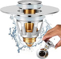 Sink Plug，Universal Bathroom Pop Up Wash Basin Plug Replacement Stainless Steel Strainer，pop up Sink Plugs ，Drain Stoppers，for Bath，Basin (28mm-33mm)