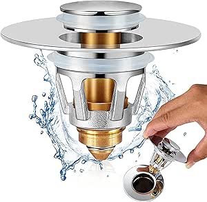 Sink Plug，Universal Bathroom Pop Up Wash Basin Plug Replacement Stainless Steel Strainer，pop up Sink Plugs ，Drain Stoppers，for Bath，Basin (28mm-33mm)