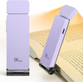 86lux Book Light, Rechargeable Reading Lights for Books in Bed, Ultralight Clip-on LED Bookmark Lamp with 3 Amber Colors & Stepless Dimming for Night Reading for Book Lovers, Kids,Light Lilac