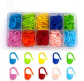 AIOUNIYA Stitch Markers - Crochet & Knitting Markers, 10 Colors, 120 pcs with Box for Crafting
