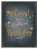 Piccadilly Greetings Modern Male Birthday Card - 8 x 6 inches