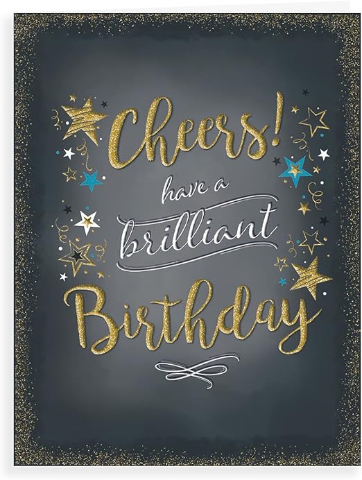 Piccadilly Greetings Modern Male Birthday Card - 8 x 6 inches