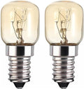 25W E14 Oven Bulb 230V Dimmable E14 Screw Bulb Warm White 2600K Resistant up to 300 Temperature Heat Resistant for Microwave, Oven2 Pack.[Energy Class G]