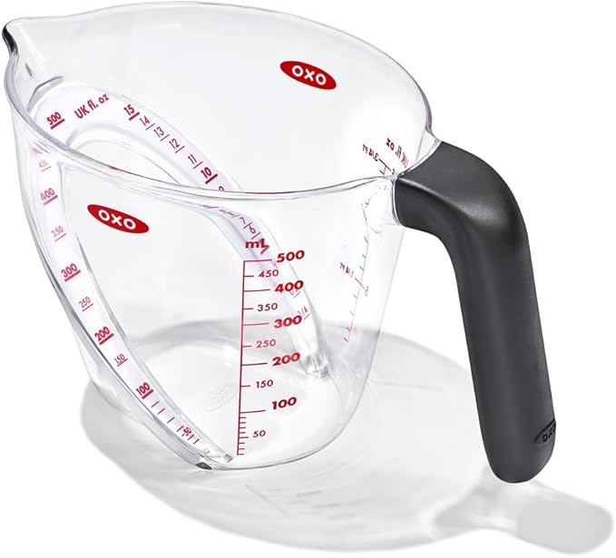 OXO 1050587V4UK Good Grips Angled Measuring Jug-500 ml, 500 ml