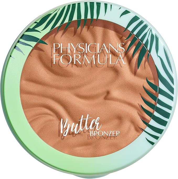 Physicians Formula, Murumuru Butter Powder Bronzer, Moisturising Formula with Murumuru Butter for Soft Skin, Dewy Finish, Creamy Texture, Soft-Focus Pigments with Smoothening Effect, Sunkissed Bronzer