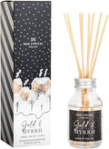 Wax Lyrical Gold & Myrrh Reed Diffuser 100ml | Sensual Amber Gourmand Scent | Luxurious & Festive