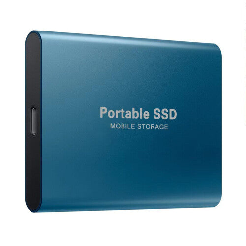 (20TB, blue) External Hard Drive Portable Shockproof Mobile SSD