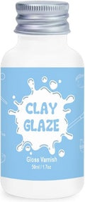 50ml Air Dry Clay Glaze，Air Dry Clay Varnish for Airdry Clay，Clay Varnish for Air Drying Clay Can Used to Prevent Clay Cracking, Scratches, and Wear,It Can Also Having a Glossy Glaze Effect (Gloss)