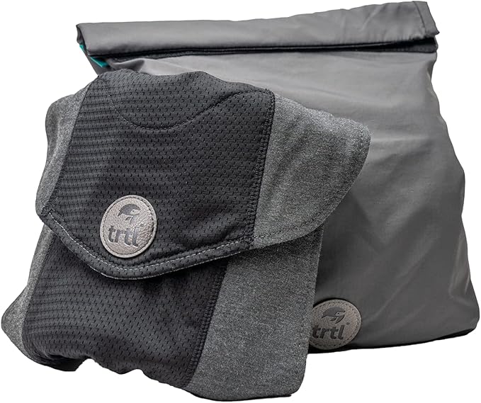 trtl Travel Pillow Cool for Neck Support - Cooling Travel Pillows for Airplanes - with Breathable Fabric - Lightweight and Easy to Carry