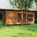 CHA6S 6ft Chartwell Single Luxury Rabbit/Guinea Pig Hutch â€“ UK Built, 10mm Timber, Large Sleeping Area, Easy Clean, Space-Maximizing Design