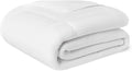 Amazon Basics Down Alternative Spring and Summer Duvet 5.1 TOG - Hypoallergenic Maching Washable Quilt, Single 135 x 200 cm, White