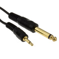 kenable 3.5mm MONO Jack Plug to 6.35mm MONO Jack Plug Cable 2m