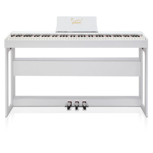 88 Keys Full Weighted Keyboards Digital Piano w/Furniture Stand,White