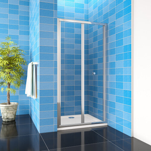 (900mm) Aica Bathroom Bi Fold Shower Enclosure Shower Door