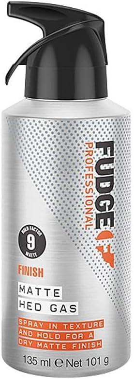 Fudge Professional Matte Hed Gas, Strong Hold Texturizing Hairspray, 135 ml