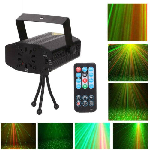 LED Stage Lighting Laser Projector Home Party Club Beam DJ Show Light