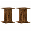 (smoked oak, 30 x 30 x 40 cm) vidaXL Speaker Stands Living Room Speaker Floor Stand 2 pcs Engineered Wood