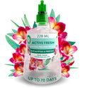 Air Wick Aerosol-Free Automatic Air Freshener Spray Refill, Eucalyptus & Freesia, Pack 1 x 228ml, 24x7 Active Fresh Odour Neutraliser, Lasts Up to 70 Days, Air freshener For Home