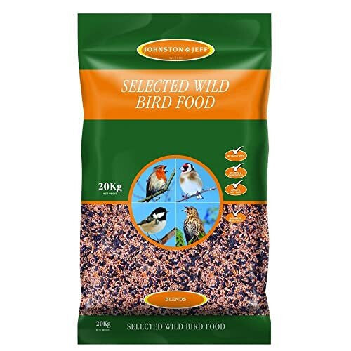 Johnston & Jeff Wild Bird Food 20 kg - All-Year Seed Mix (08JJ10) Attracts Blue Tit, Great Tit, Nuthatch & More