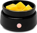 Wax Melt Warmer Candle Warmer Electric 4-in-1 Ceramic Wax Melt Burner for Scented Melts, Candle Jars, Essential Oil, Coffee Home Office Bedroom Decor Gifts for Mom Women (Black)